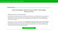 Details : Halsschmerzen was tun