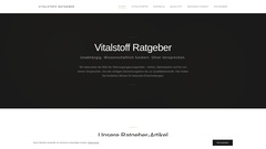 Details : Vitalstoff Kapseln Ratgeber 